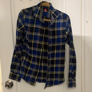 Quiksilver Men's Vibrant Plaid Button-Down Shirt